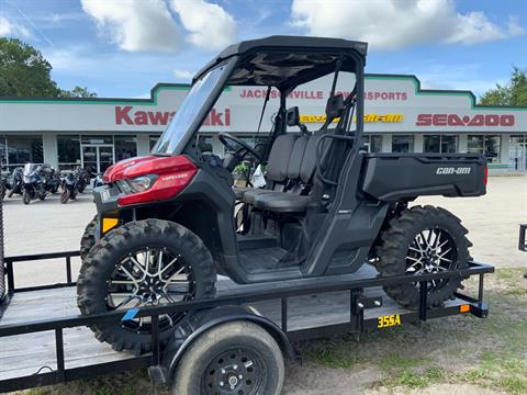New 2024 Can-Am Defender DPS HD9 Fiery Red Utility Vehicles For