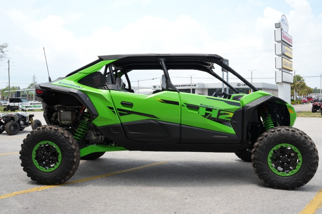 New 2026 Kawasaki Teryx®4 H2 Deluxe eS Lime Green / Flat Ebony