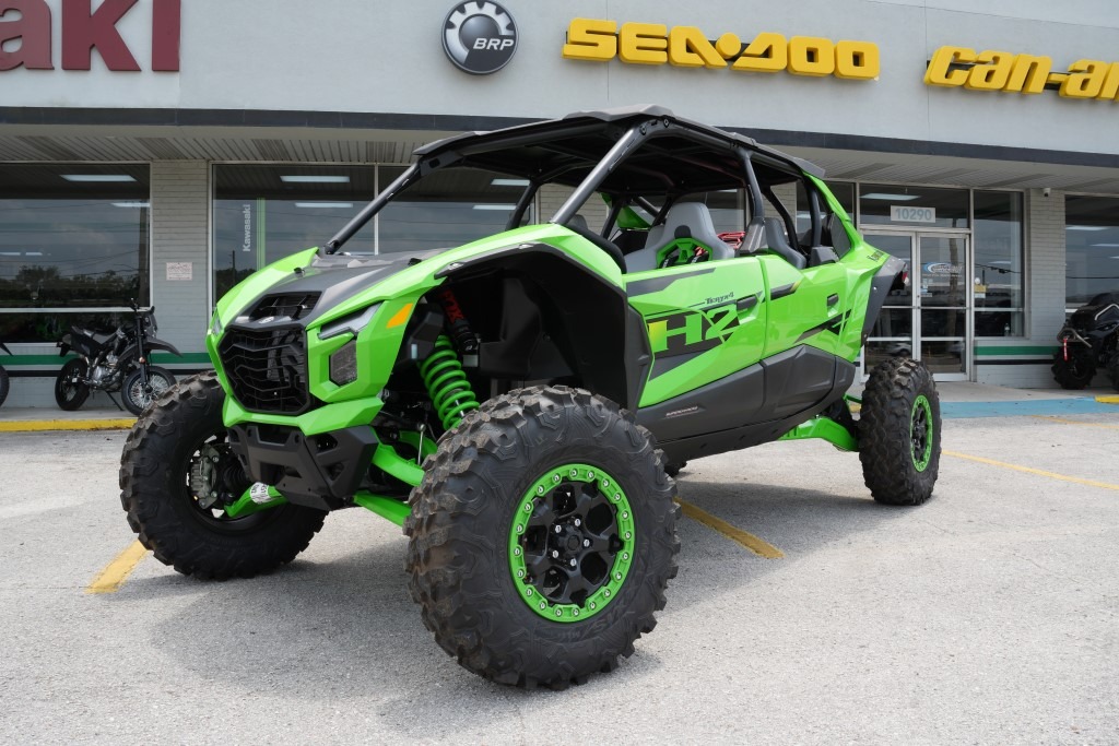 New 2026 Kawasaki Teryx®4 H2 Deluxe eS Lime Green / Flat Ebony
