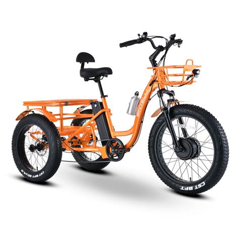 New Bintelli Trio Deluxe Electric Tricycle | Electric Bicycles in Forest Lake MN | Orange New Bintelli Trio Deluxe Electric Tricycle | Electric Bicycles in Forest Lake MN | Orange