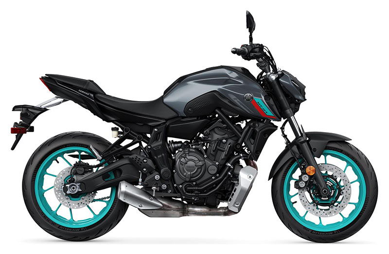 New 2024 Yamaha MT-07 Motorcycles in Forest Lake MN Cyan Storm