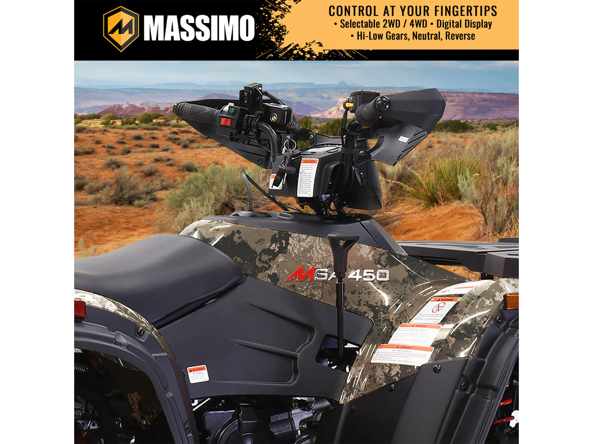誠造社 PDT-05 ODIN フォートレスマキシマス風 ST-04 New 2025 Massimo MSA 450F ATV | ATVs in Forest Lake MN | Camo