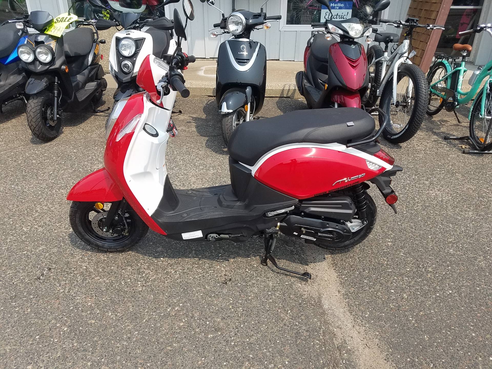 New 2024 SYM Mio 49cc Scooter | Scooters in Forest Lake MN | Chili Red