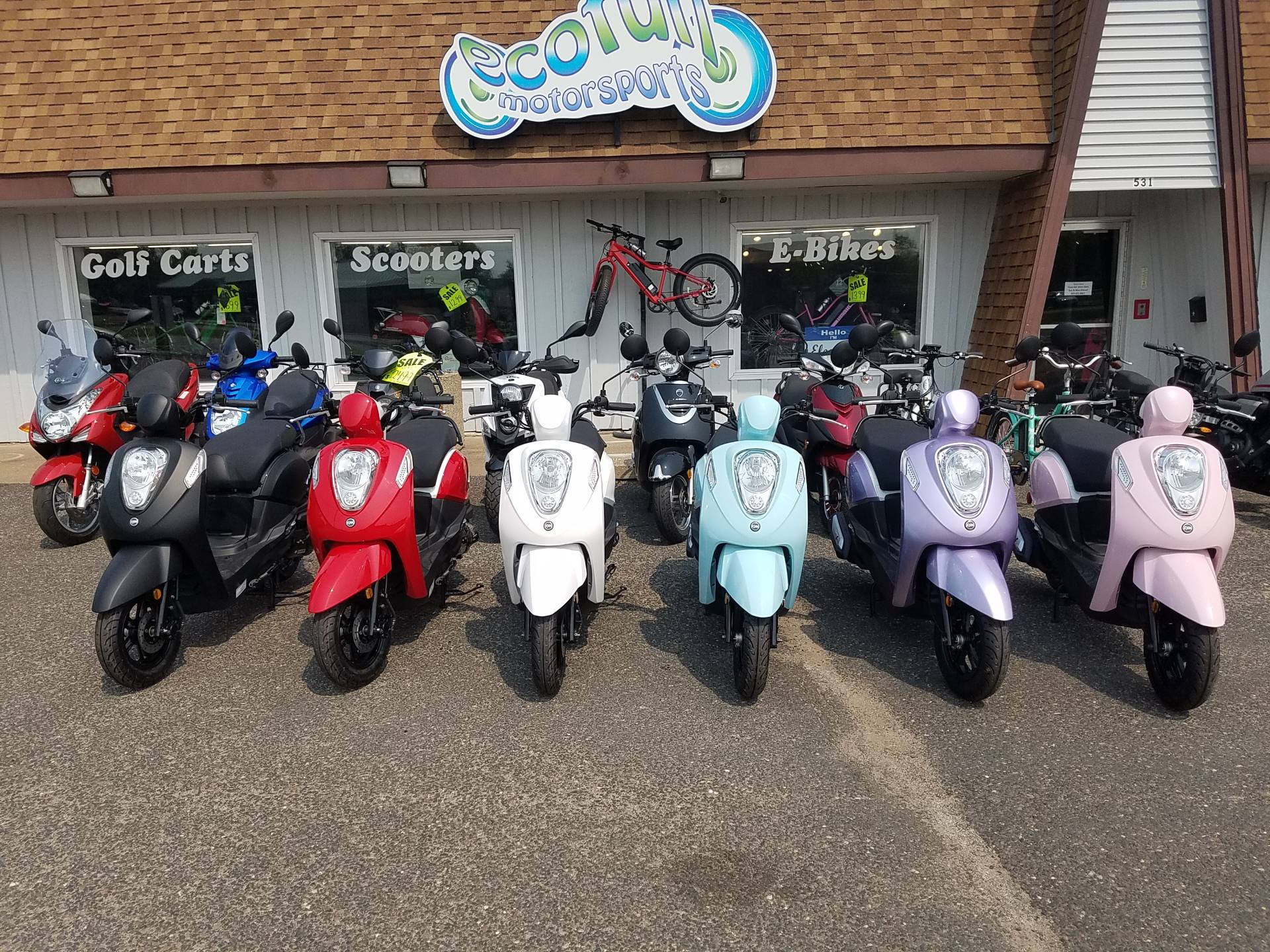 New 2024 SYM Mio 49cc Scooter Scooters in Forest Lake MN