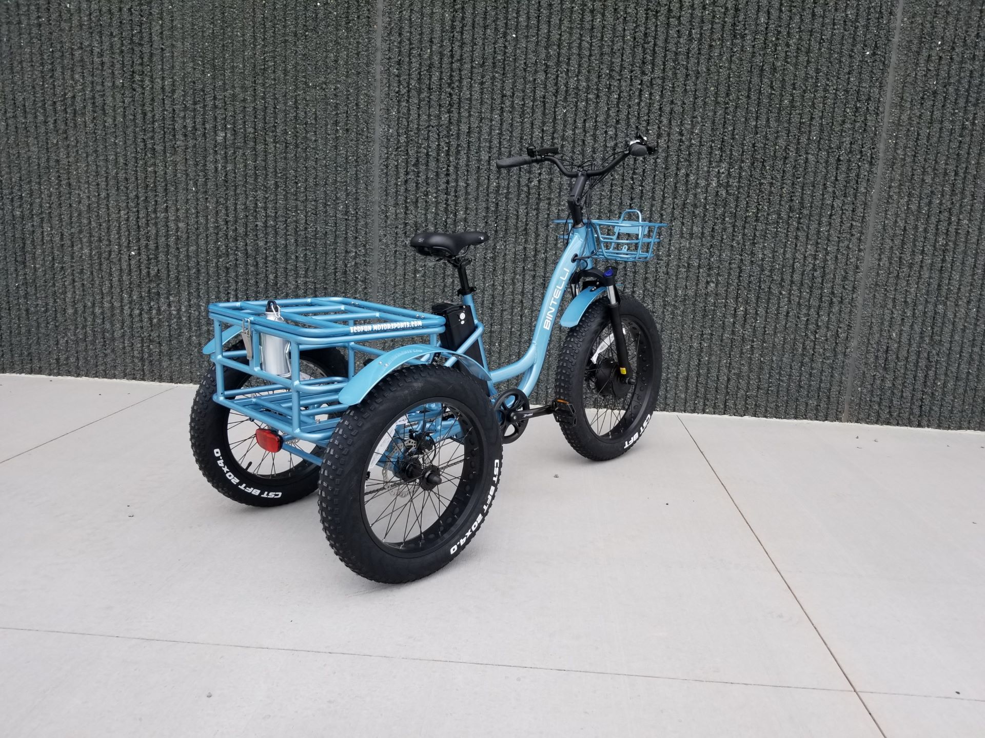 New Bintelli Trio Deluxe Electric Tricycle | Electric Bicycles in Forest  Lake MN | Blue