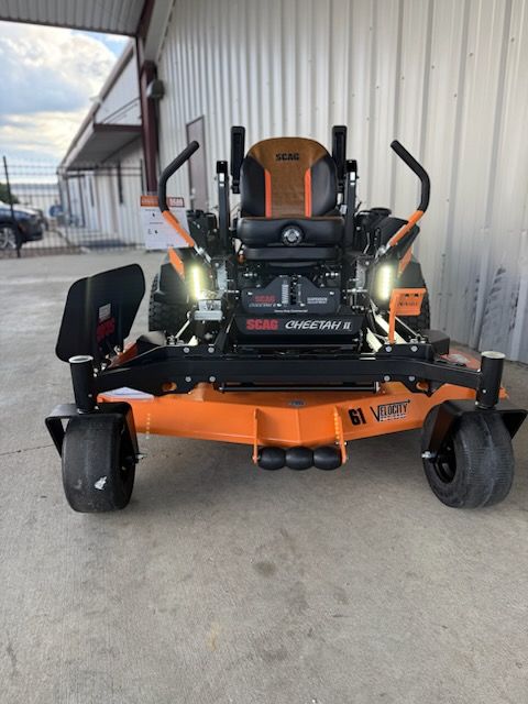 67 Ruston North Riding New 2025 SCAG Power Equipment Cheetah II 61 in. Kawasaki FX Series EFI ...