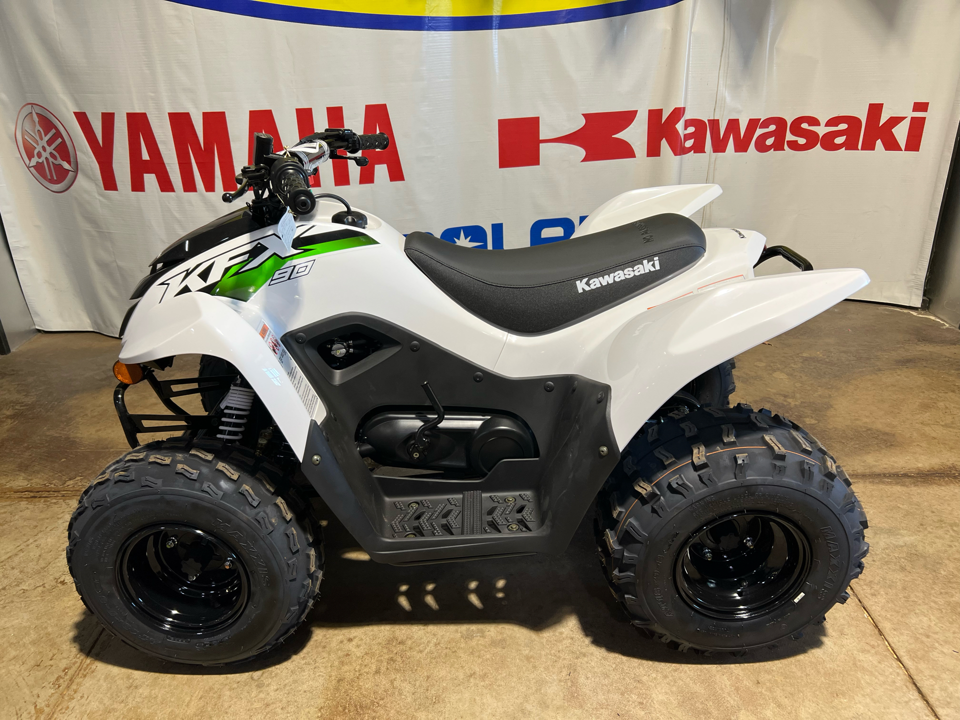 New 2026 Kawasaki KFX 90 | ATVs in Roopville GA | K20431 Bright White