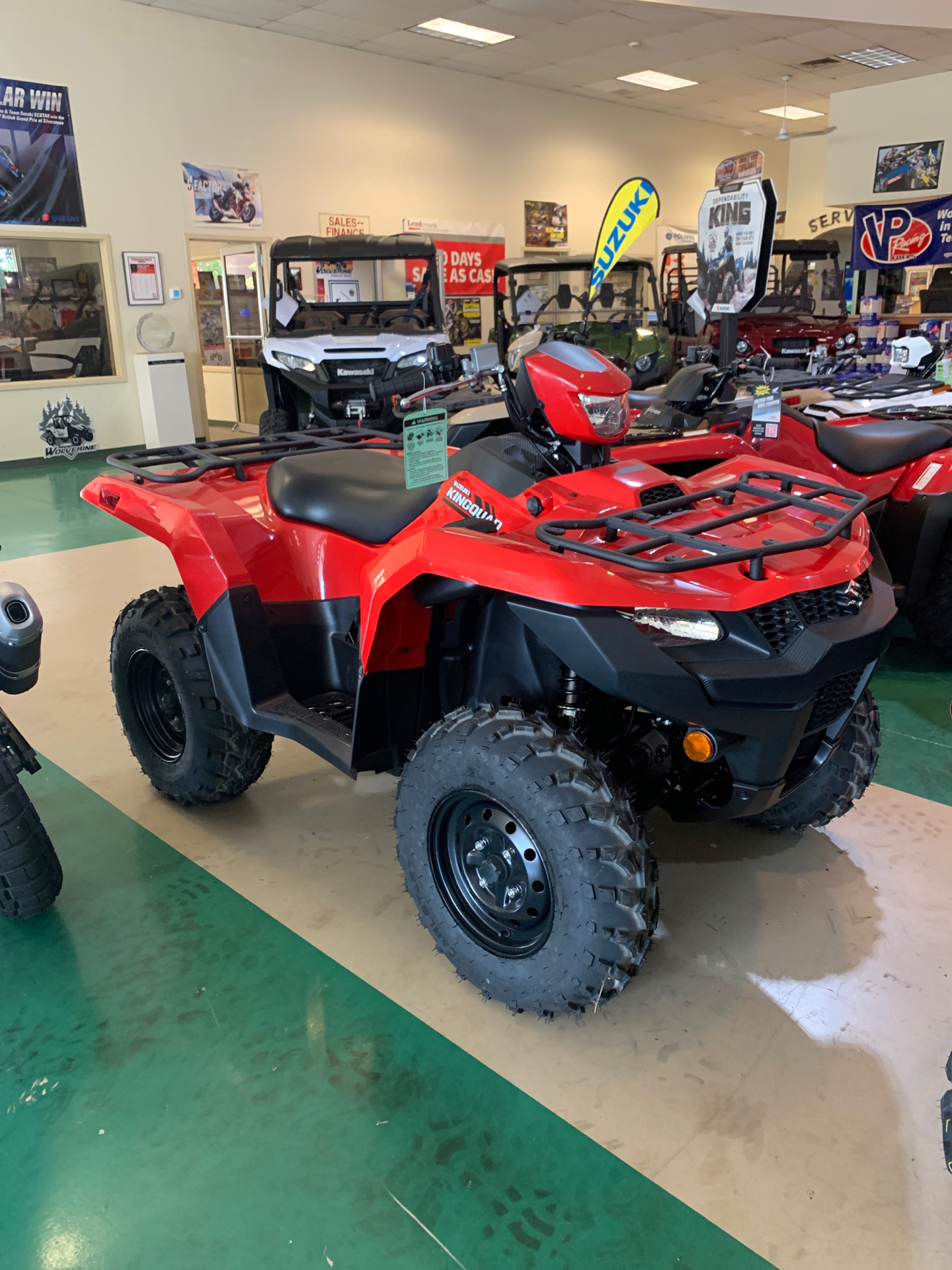 New 2025 Suzuki KingQuad 500AXi | ATVs in Newnan GA | S00080 Flame Red