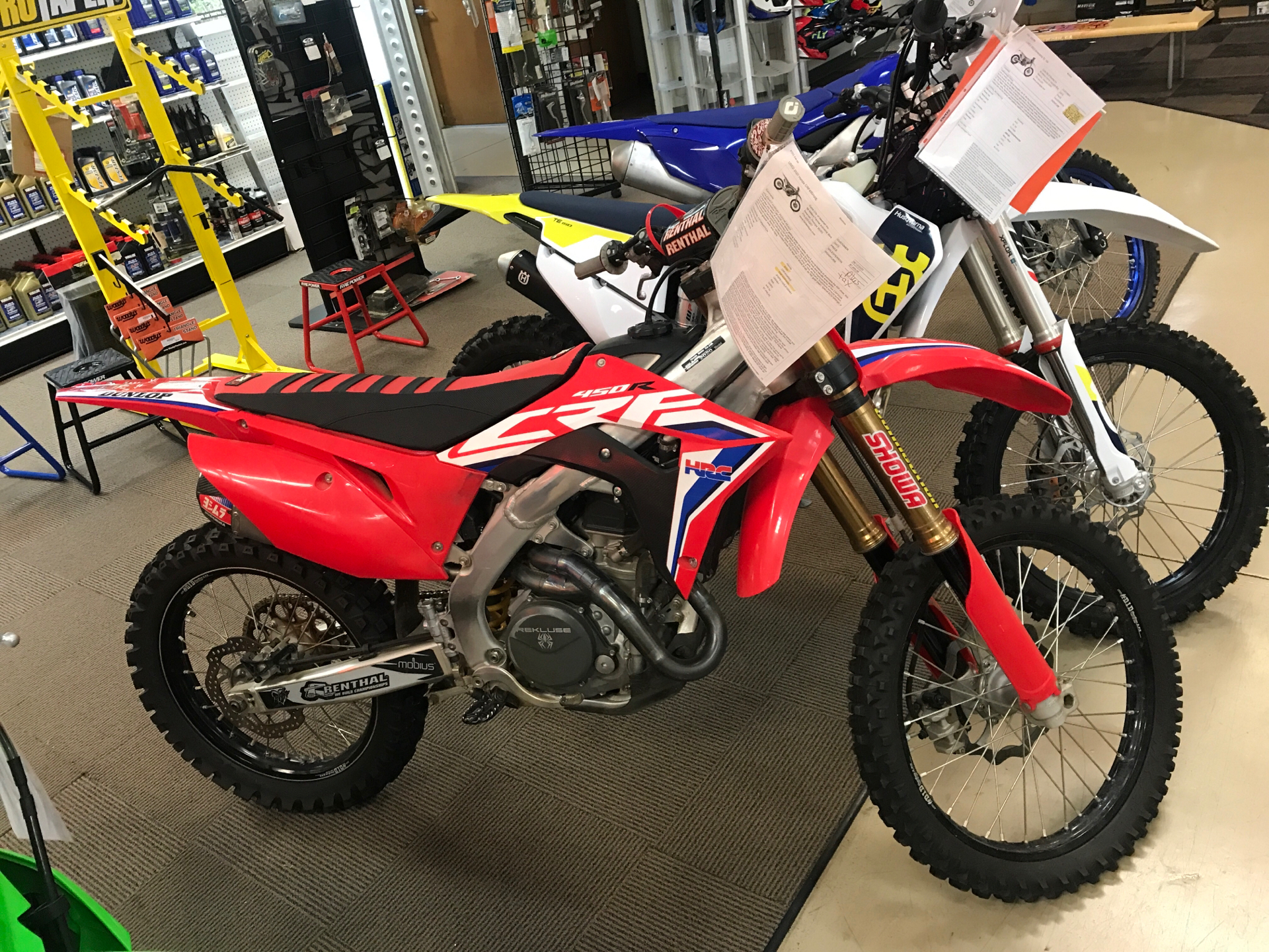 Used 2020 Honda CRF450RWE Motorcycles in Newnan GA U00461 Red