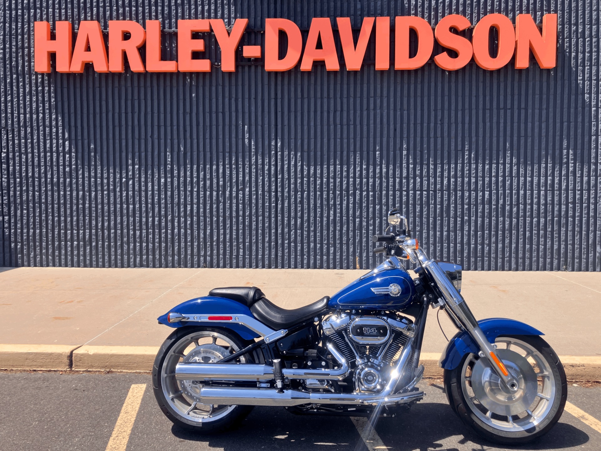 Used 2023 Harley-Davidson FATBOY BILLIARD BLUE | Motorcycles in