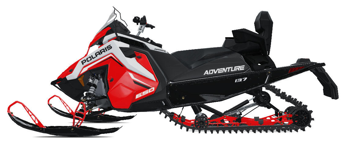 2027 Polaris 650 INDY Adventure 137 Indy Red 1.35 ES 3