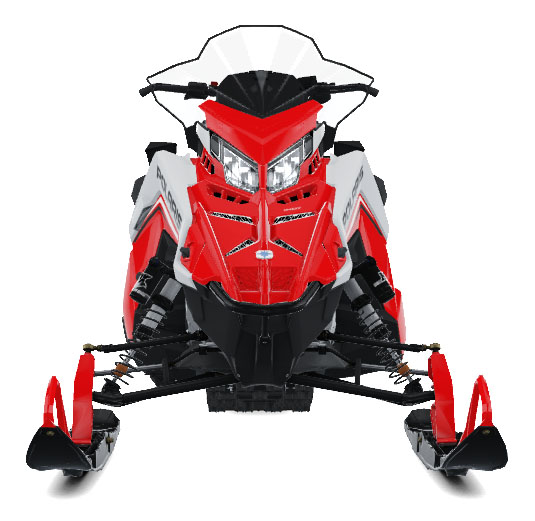 2027 Polaris 650 INDY Adventure 137 Indy Red 1.35 ES 6