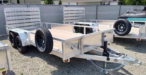 2026 CJ Heavy Hauler UTILITY 80IN X 16FT - ALU + RAMP GATE - 7K GVWR — photo 1 of 8