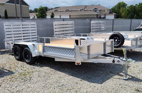 2026 CJ Heavy Hauler UTILITY 80IN X 16FT - ALU + RAMP GATE W/REMOVABLE SIDE RAMPS - 7K GVWR — photo 1 of 6