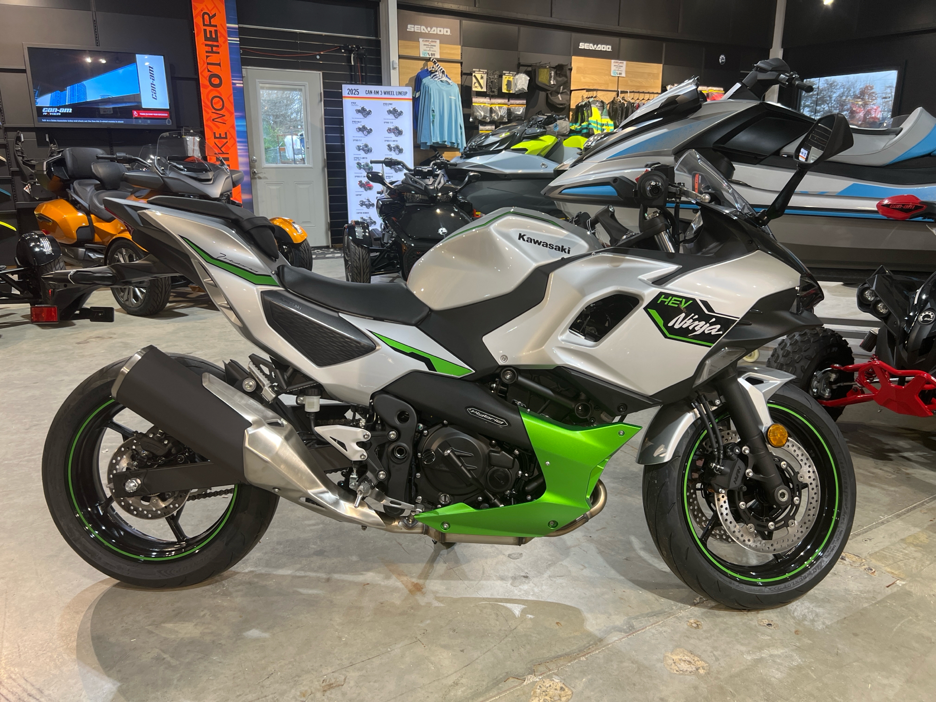 New 2024 Kawasaki Ninja 7 Hybrid ABS Metallic Bright Silver
