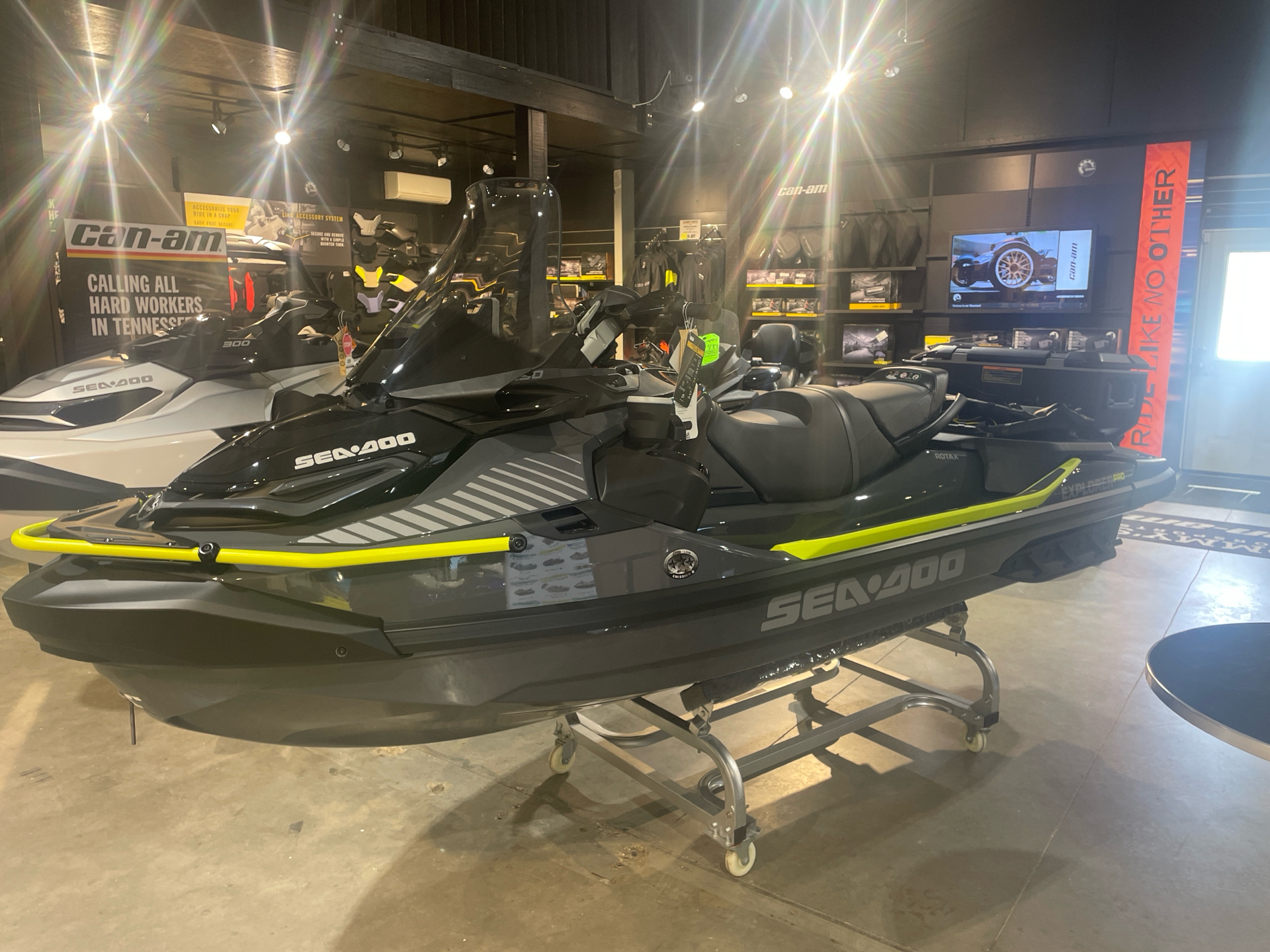 New 2025 Sea-Doo Explorer Pro 230 Iceland Grey | Watercraft in