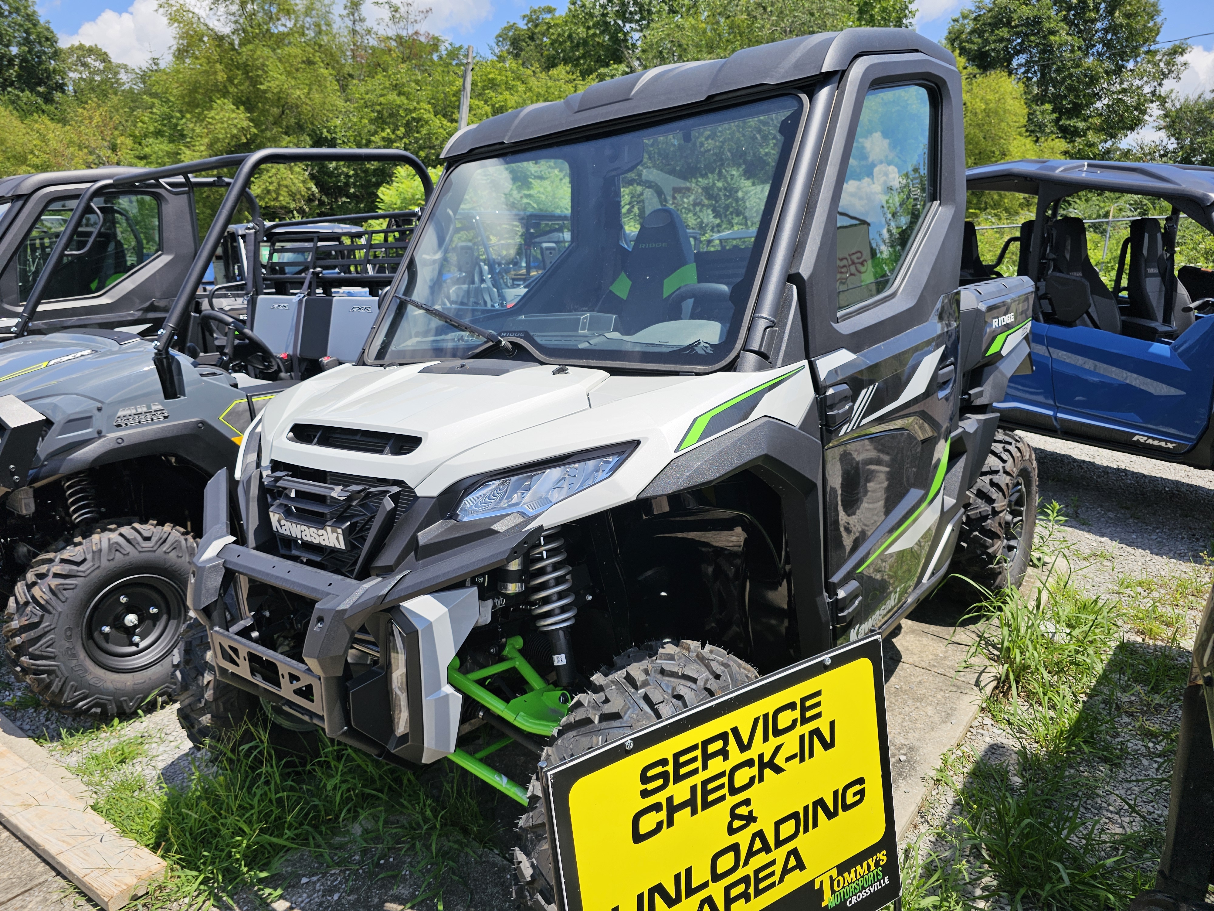 New 2024 Kawasaki RIDGE XR HVAC Ice Gray | Utility Vehicles in
