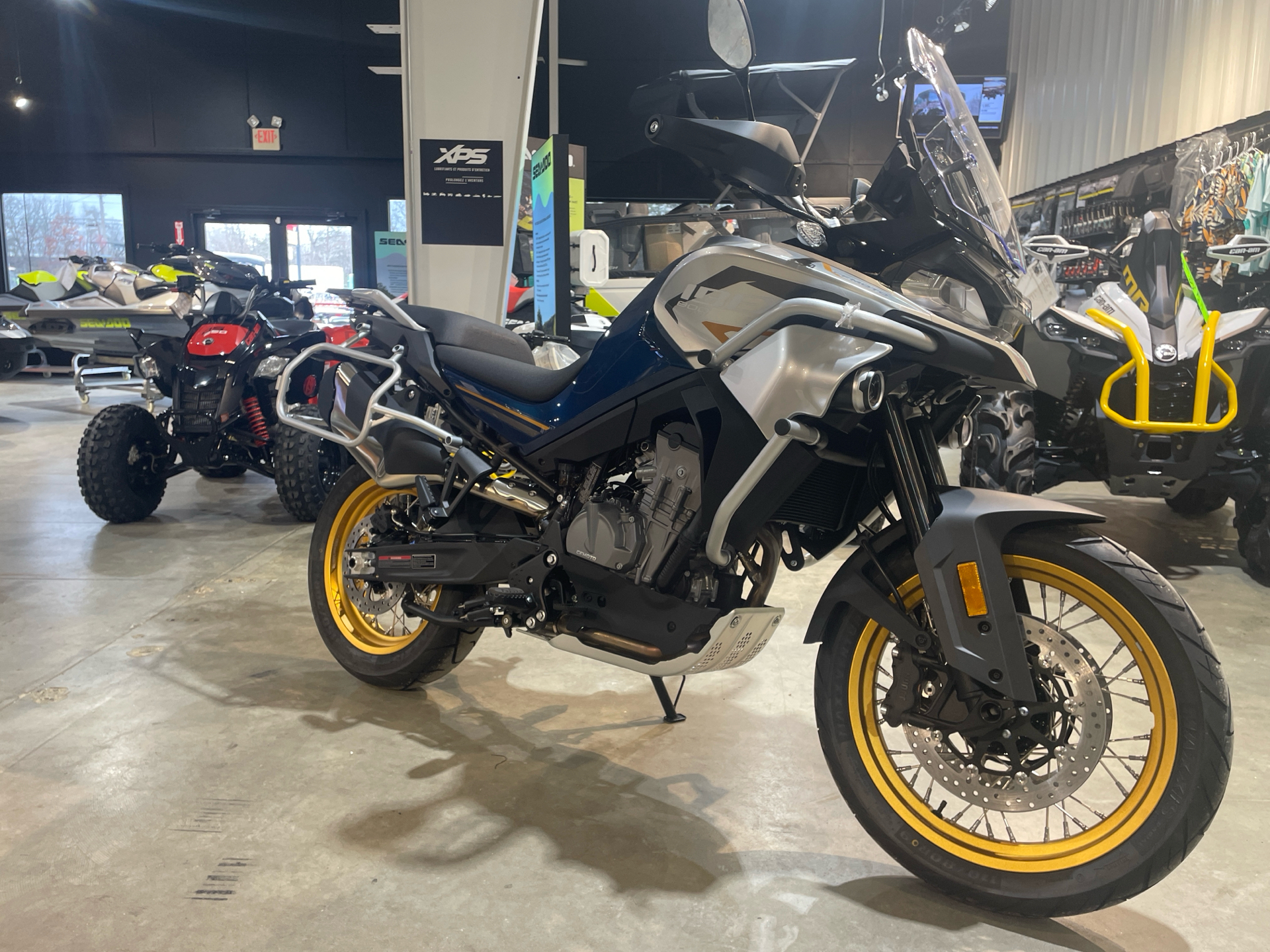New 2024 CFMOTO IBEX 800 T Twilight Blue | Motorcycles in