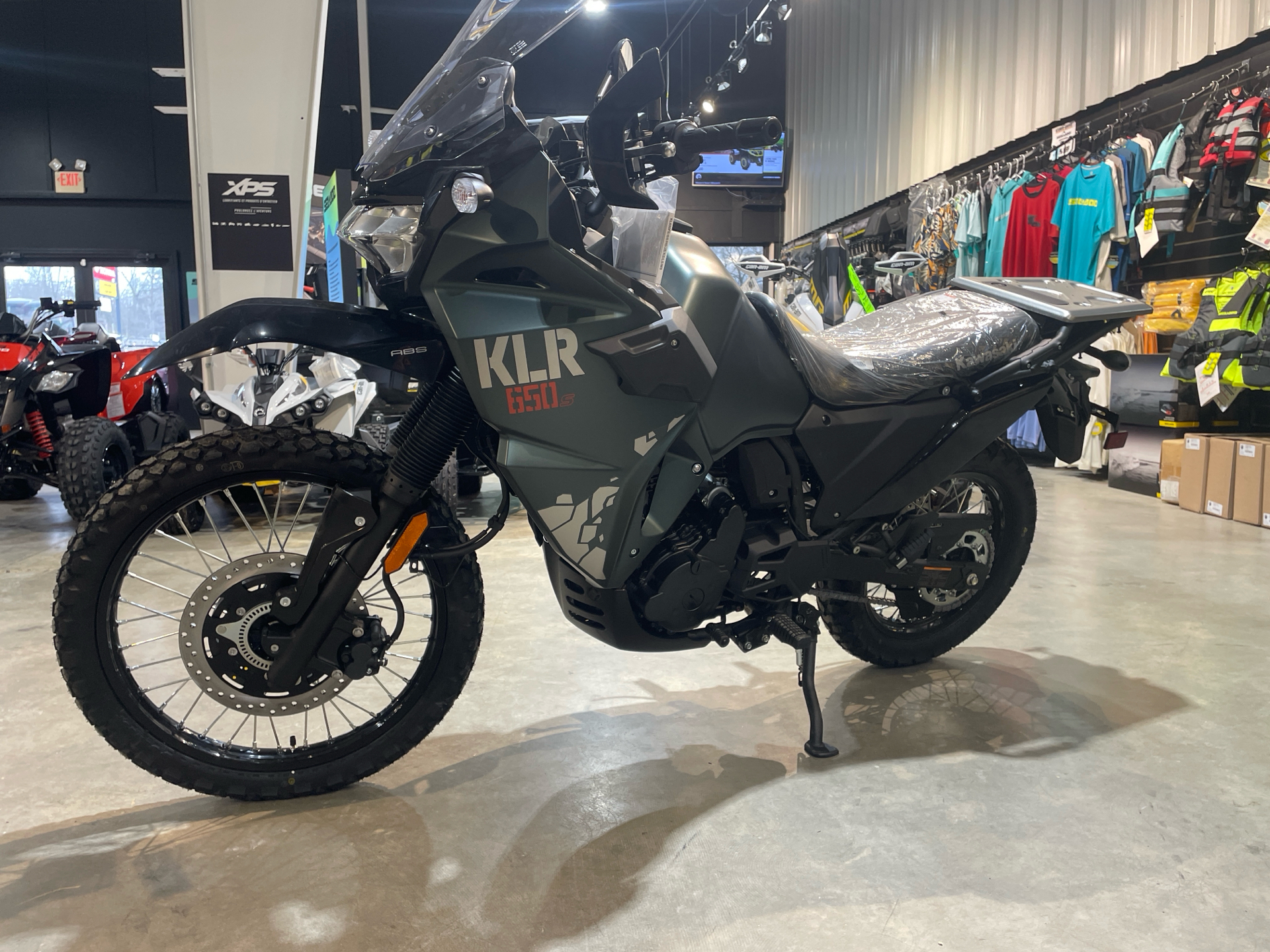New 2025 Kawasaki KLR 650 S ABS Metallic Matte Old School Green