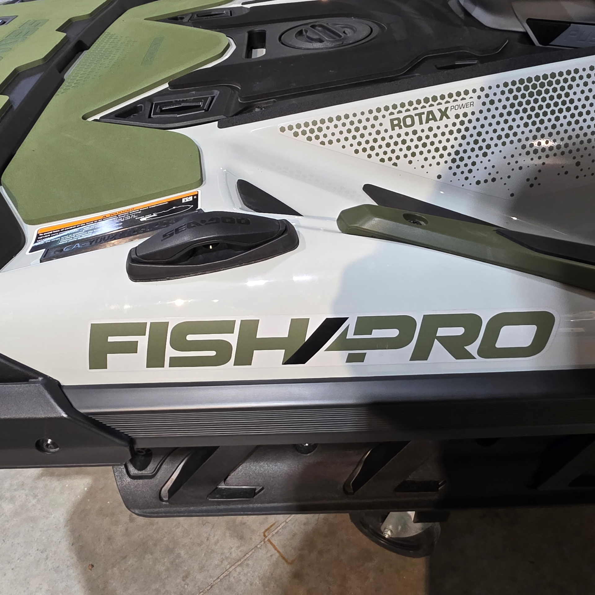 New 2025 Sea-Doo FishPro Apex 300 Shark Grey / Nori Green