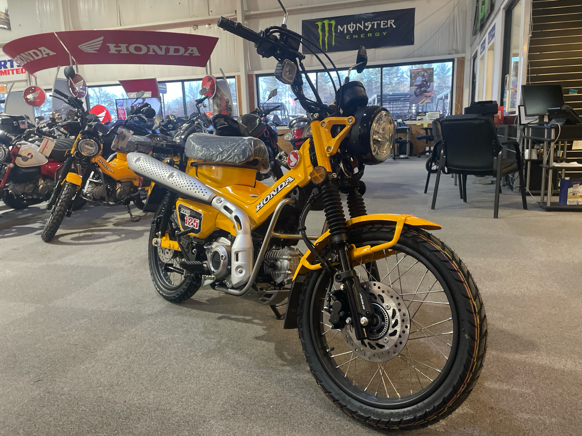 New 2024 Honda Trail125 Turmeric Yellow | Motorcycles in