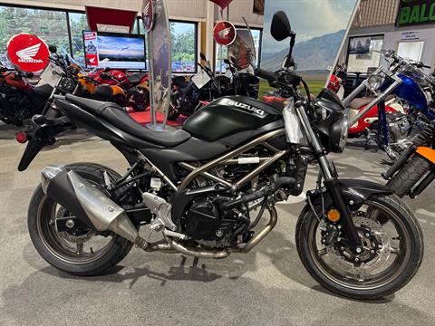 New 2025 Suzuki SV650 ABS Pearl Matte Shadow Green / Metallic