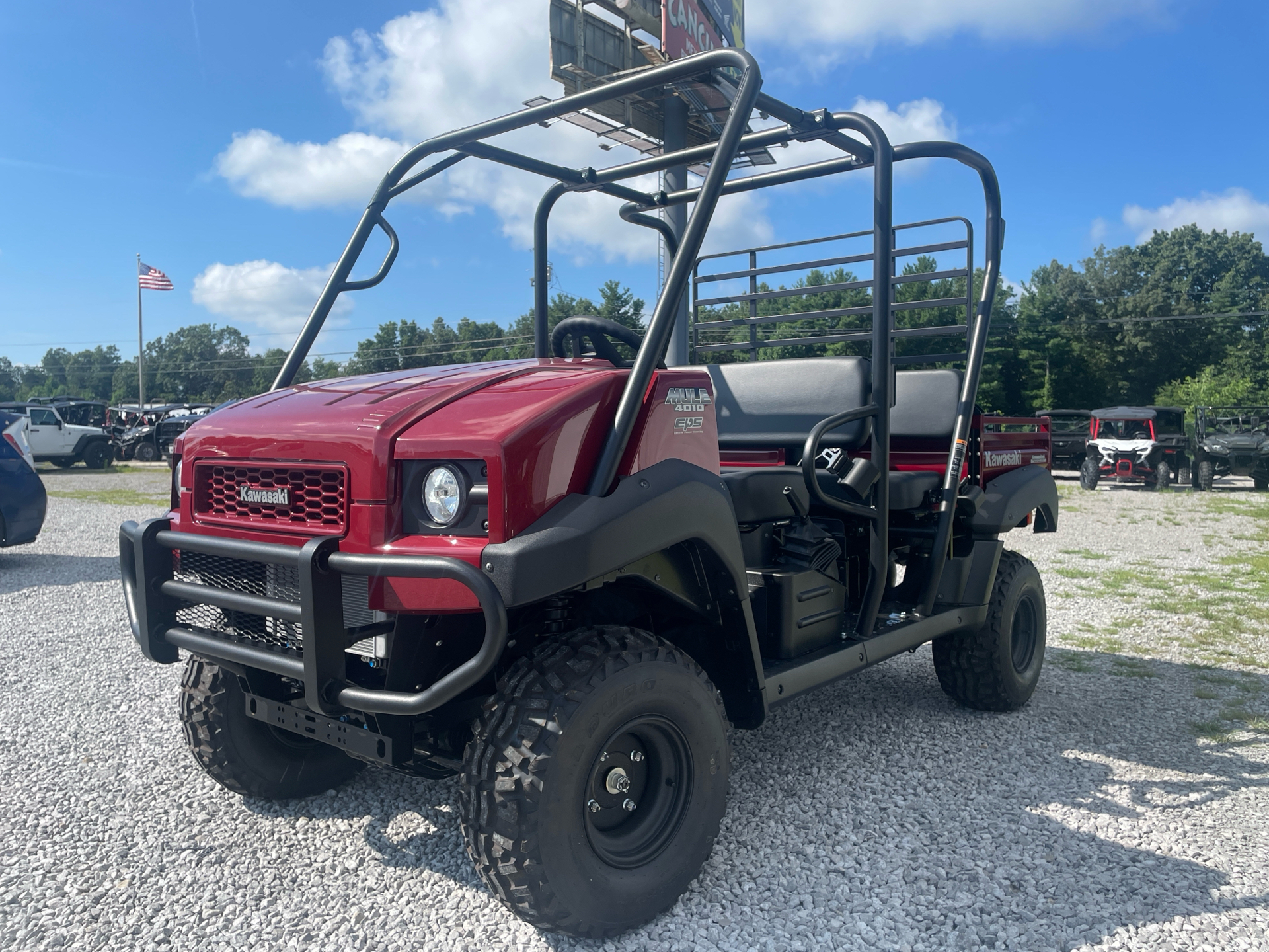 New 2026 Kawasaki MULE 4010 Trans4x4 Dark Royal Red | Utility