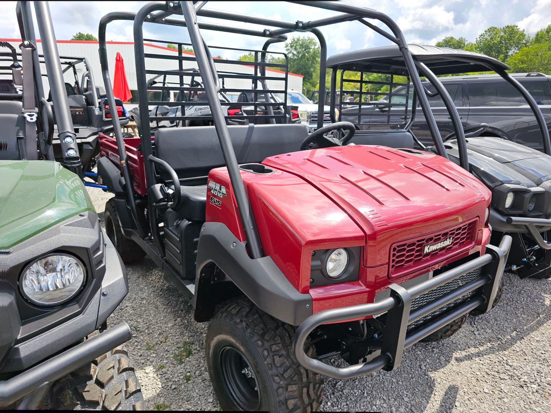 New 2026 Kawasaki MULE 4010 Trans4x4 Dark Royal Red