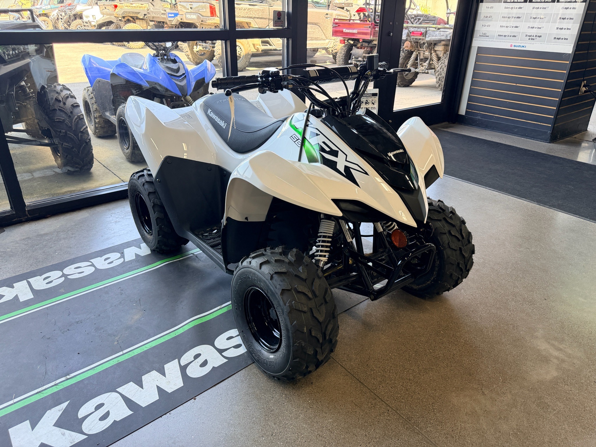 New 2027 Kawasaki KFX®50 Bright White | ATVs in Crossville TN