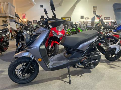 New 2025 Wolf Brand Scooters Wolf Rugby II Gray Scooters in