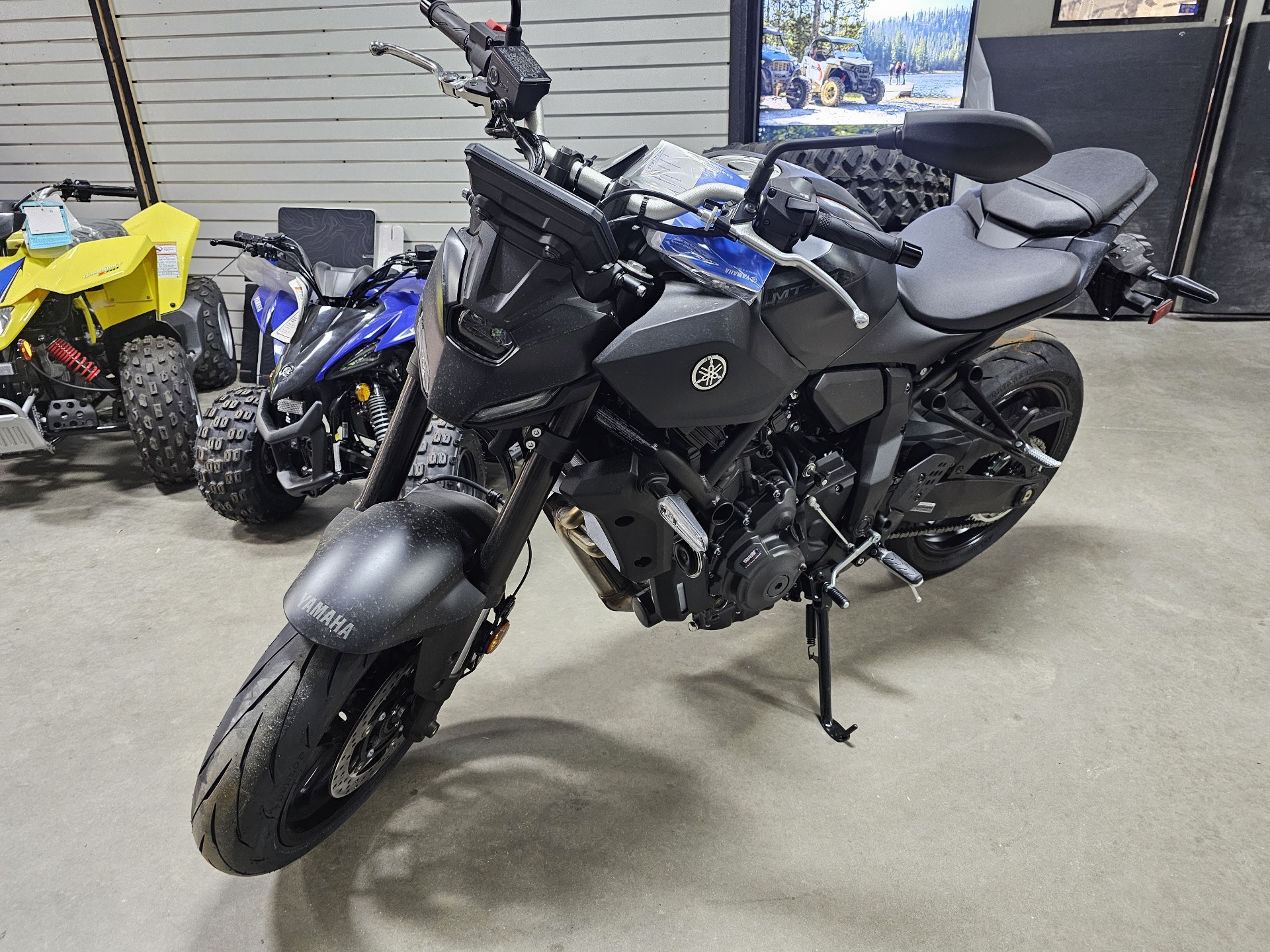 New 2025 Yamaha MT-07 Matte Charcoal Black | Motorcycles in
