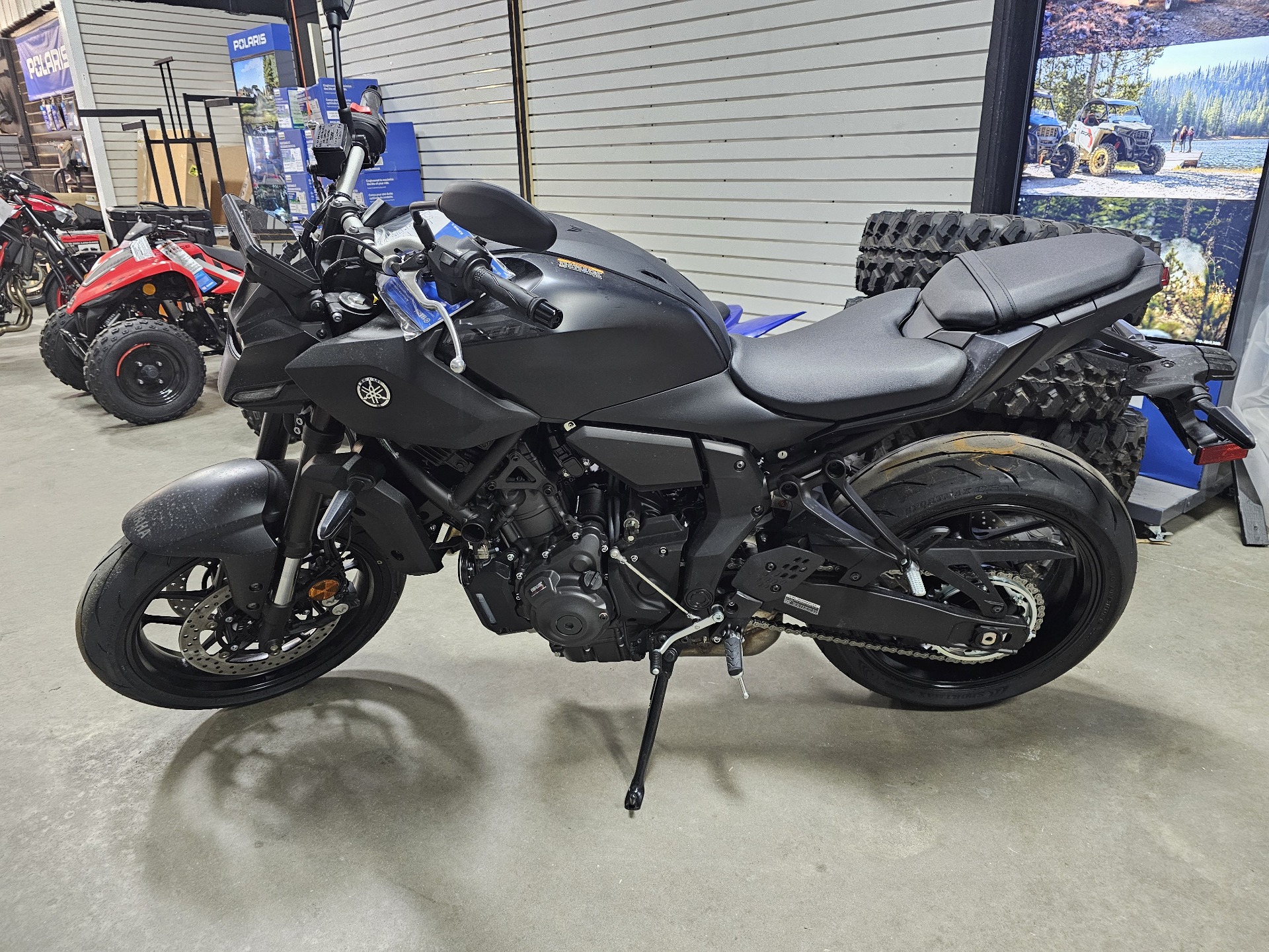 New 2025 Yamaha MT-07 Matte Charcoal Black | Motorcycles in