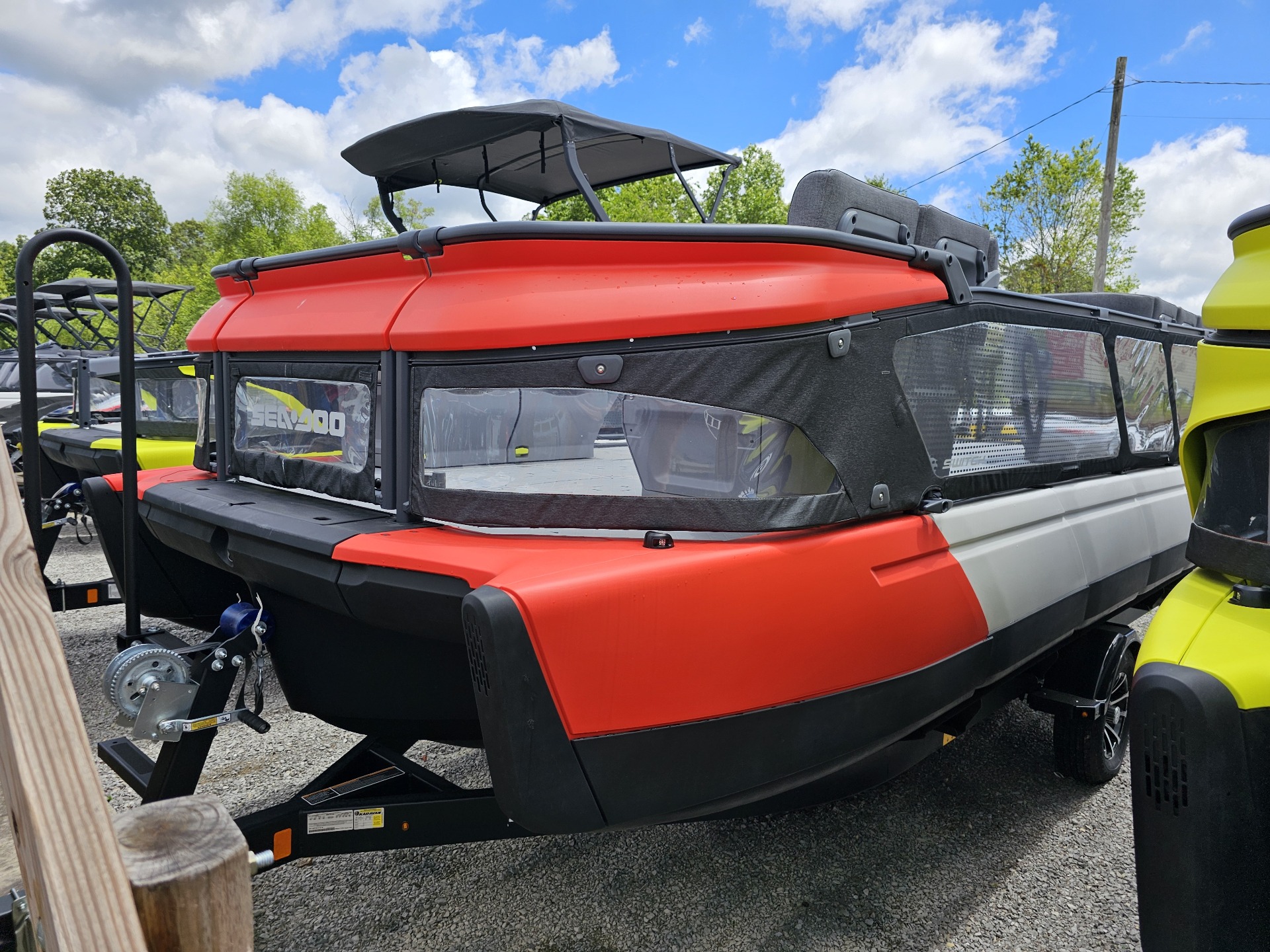 New 2024 Sea-Doo Switch 19 - 170 hp Lava Red / Painted Trailer