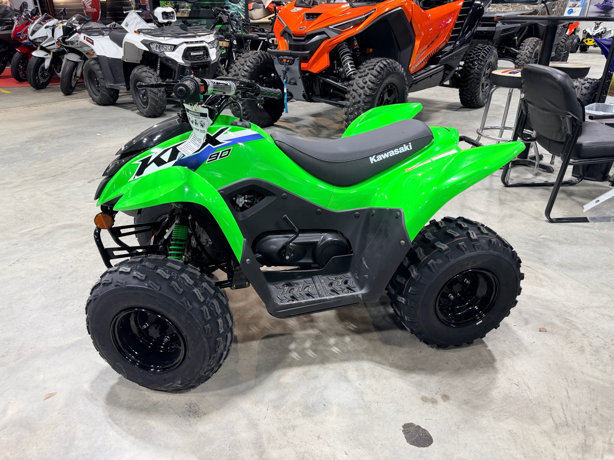 New 2027 Kawasaki KFX®90 Lime Green | ATVs in Crossville TN | KAN80532