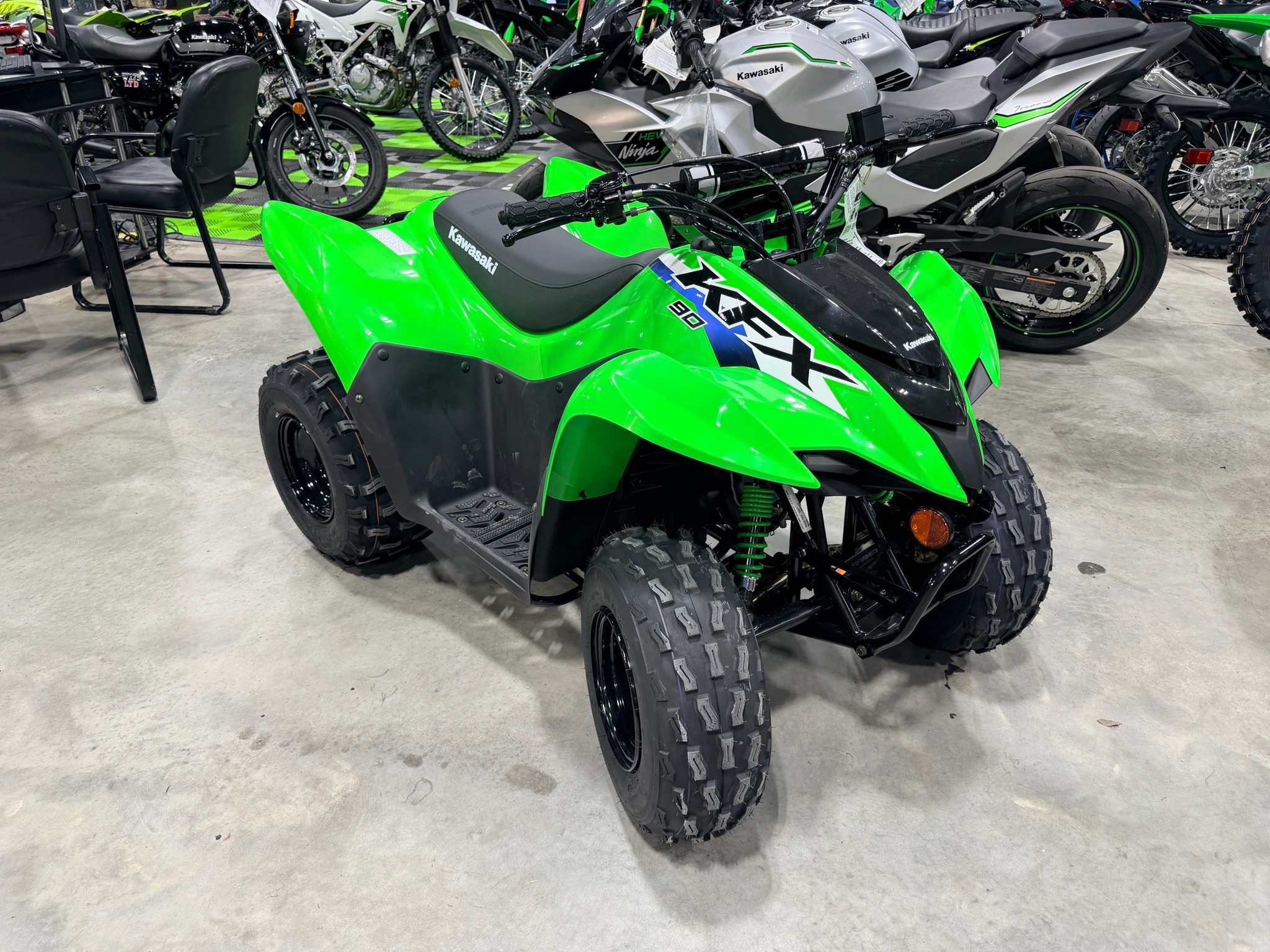 エフツー New 2027 Kawasaki KFX®90 Lime Green | ATVs in Crossville TN | KAN80532
