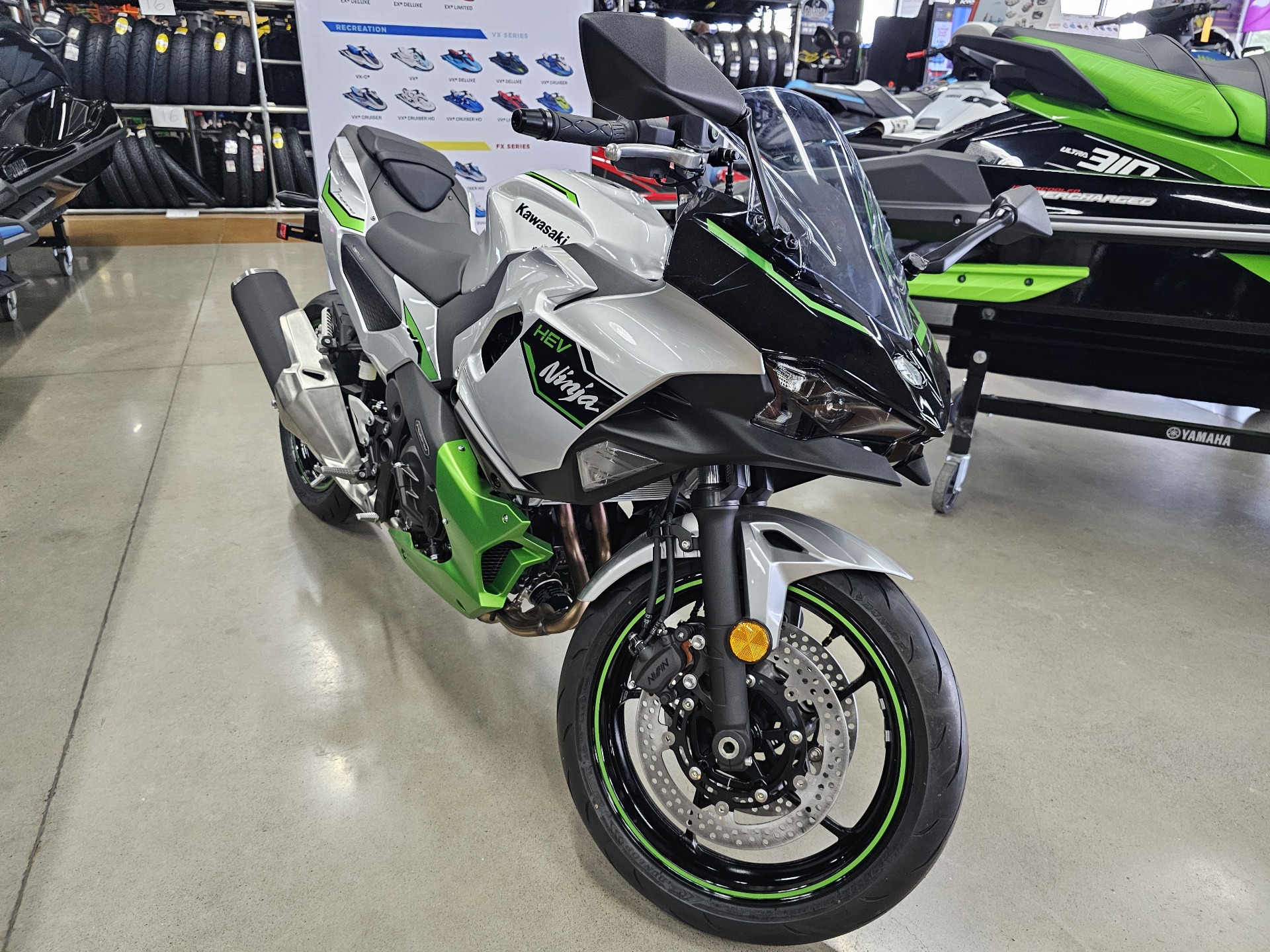 New 2024 Kawasaki Ninja 7 Hybrid ABS Metallic Bright Silver