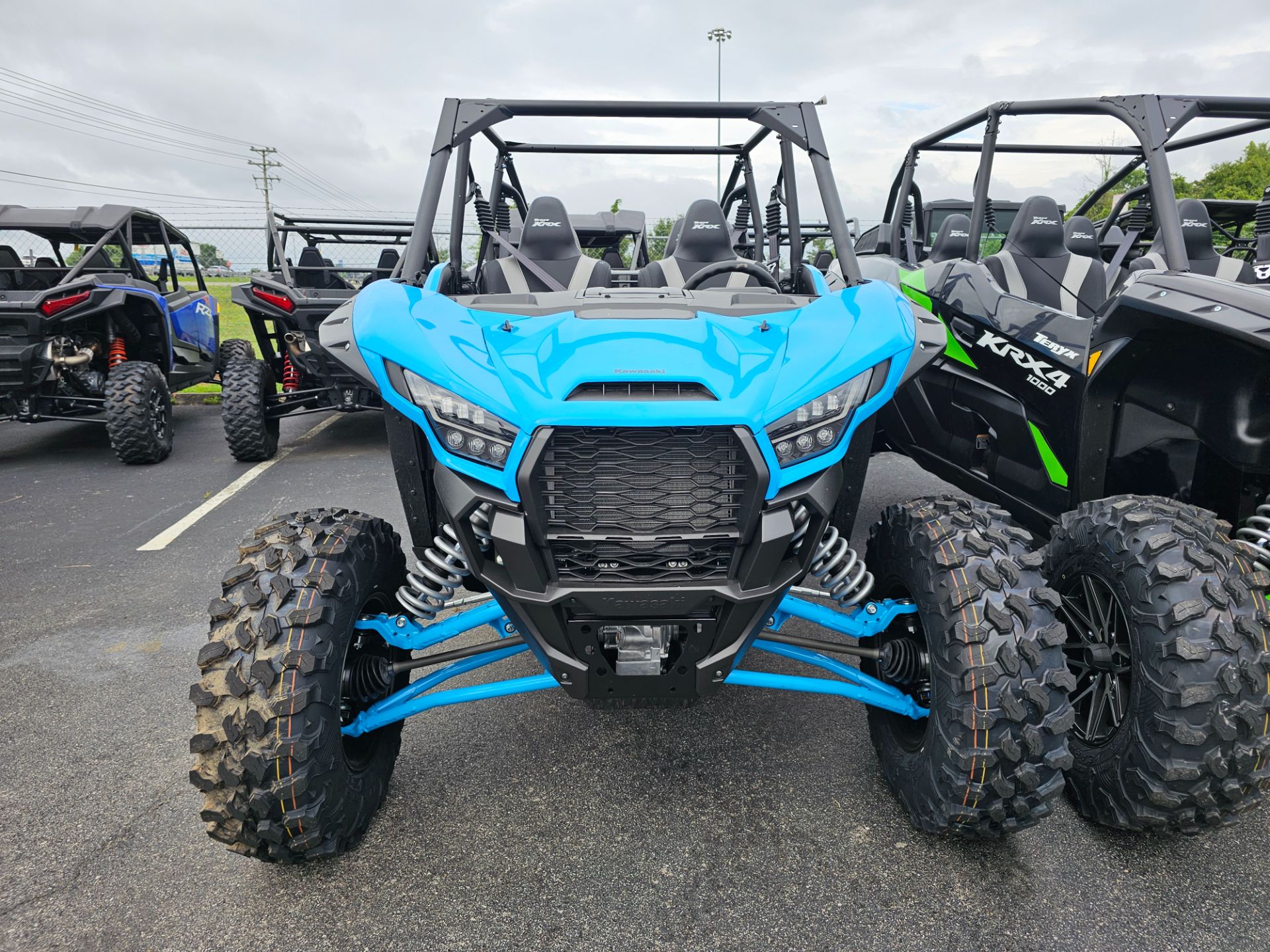 New 2026 Kawasaki Teryx KRX4 1000 eS Sky Blue / Super Black