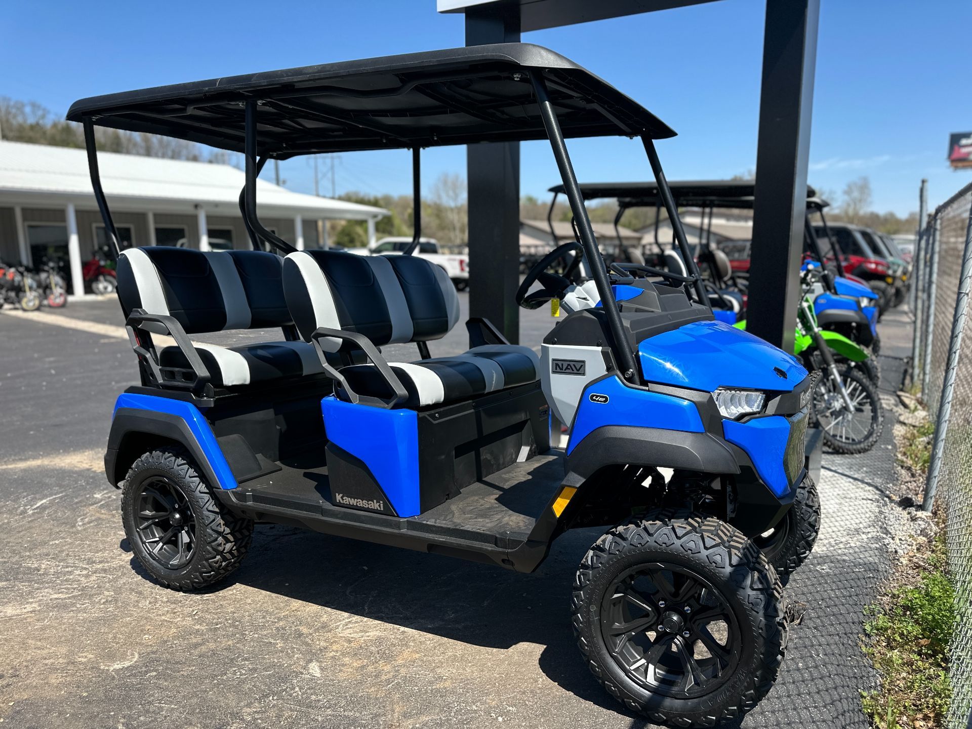 New 2025 Kawasaki NAV® 4e Vibrant Blue | Golf Carts in Clinton TN