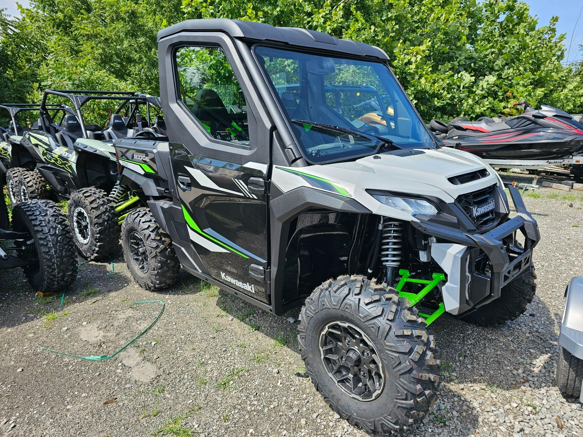 New 2024 Kawasaki RIDGE XR HVAC Ice Gray | Utility Vehicles