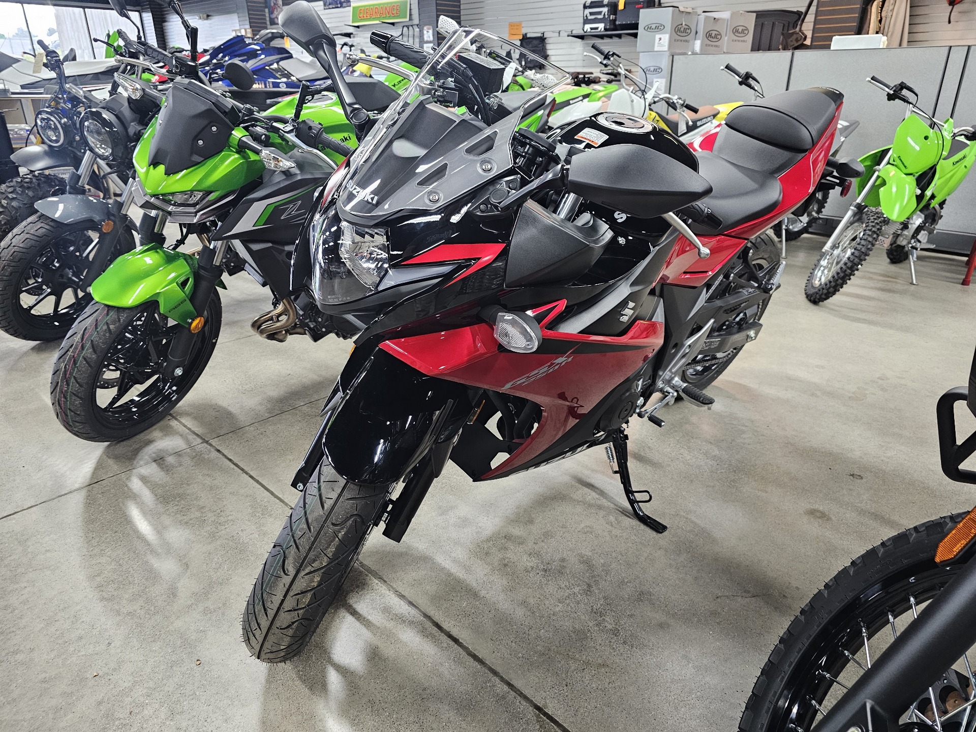 New 2024 Suzuki GSX250R ABS Metallic Diamond Red / Pearl Nebular