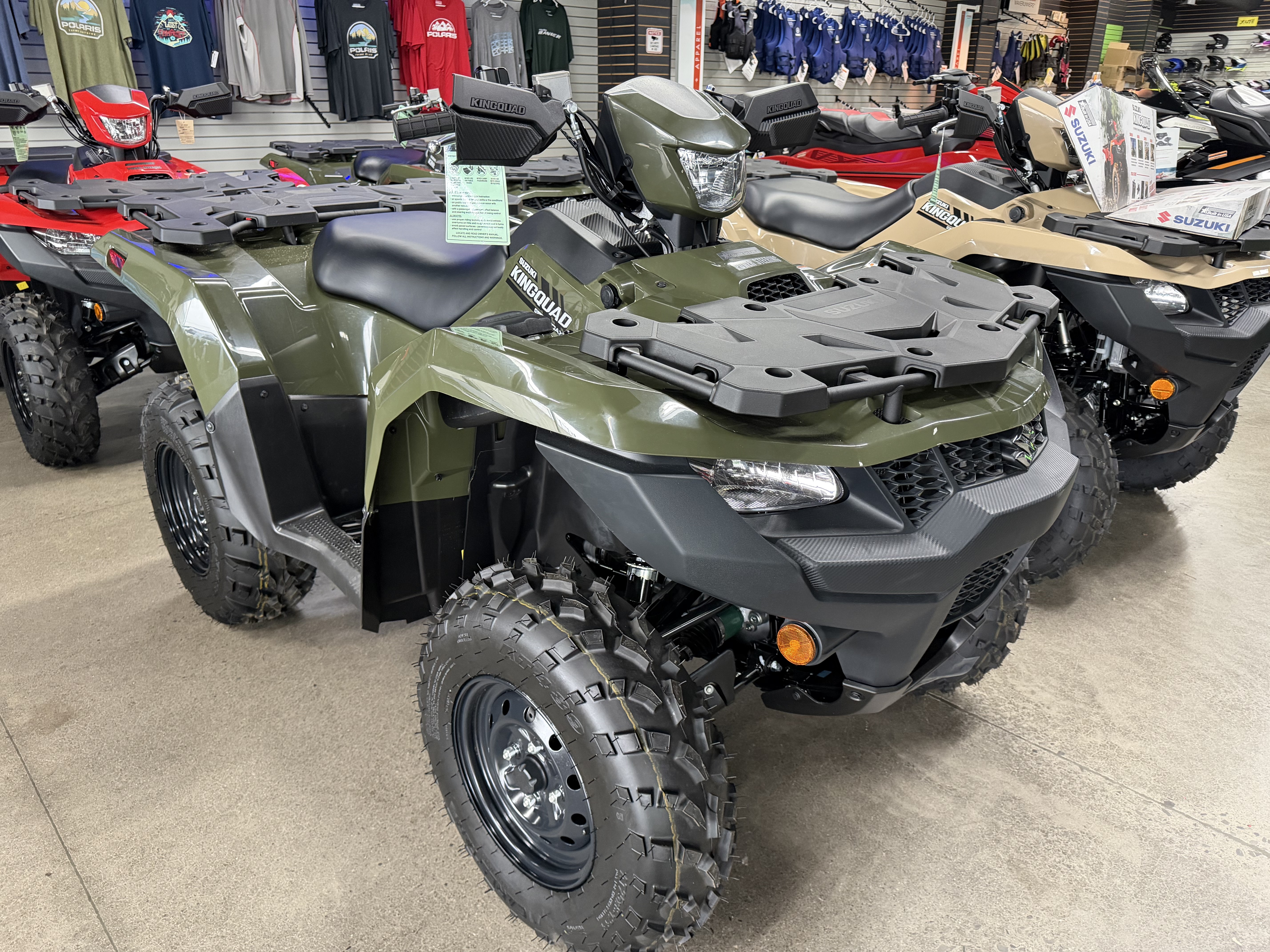 New 2025 Suzuki KingQuad 750AXi Power Steering Terra Green | ATVs