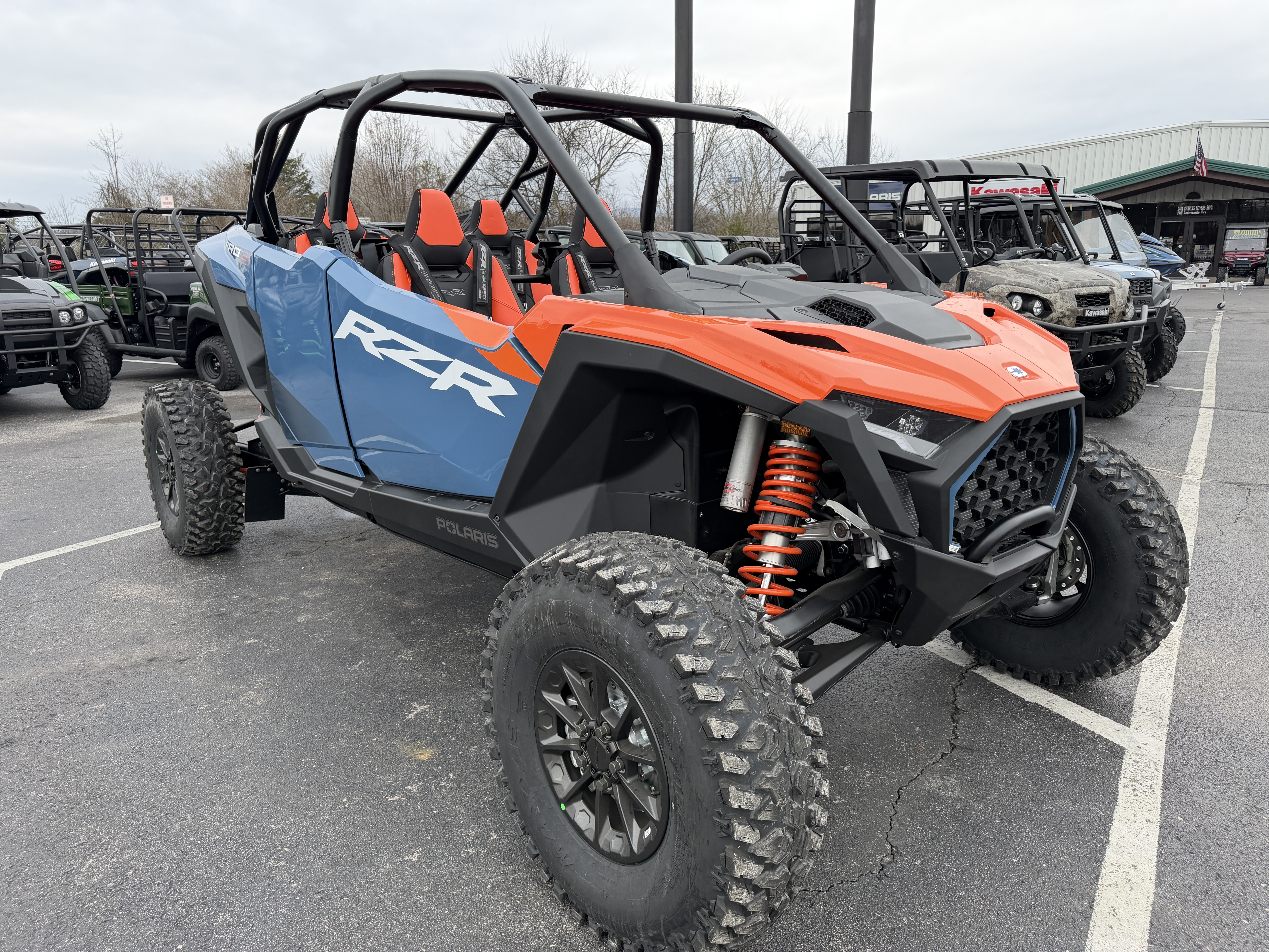 New 2025 Polaris RZR PRO S 4 Premium Orange Burst / Zenith Blue