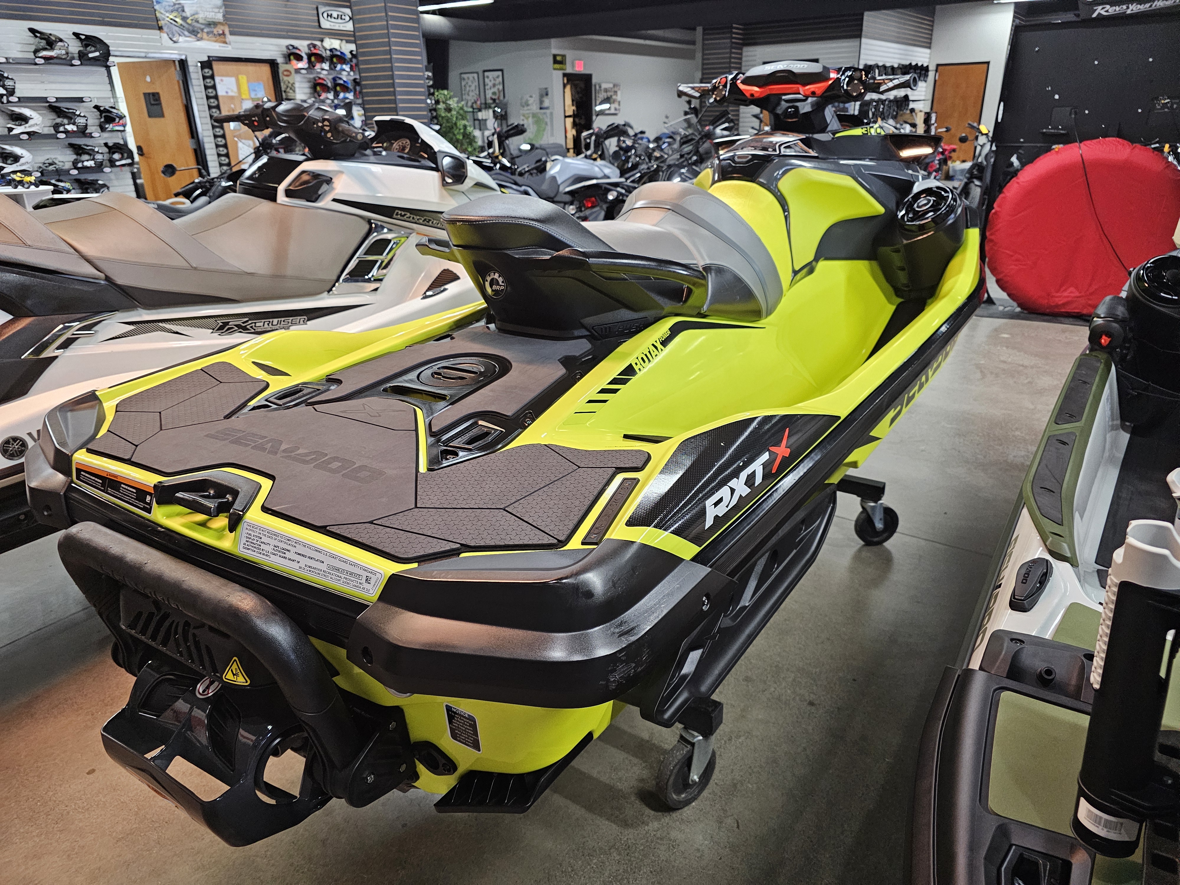 Used 2018 Sea-Doo RXT-X 300 IBR + Sound System Neon Yellow / Lava