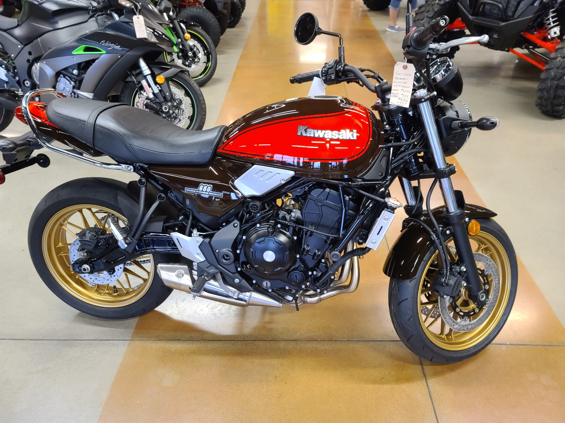 New 2022 Kawasaki Z650RS 50th Anniversary Candy Diamond