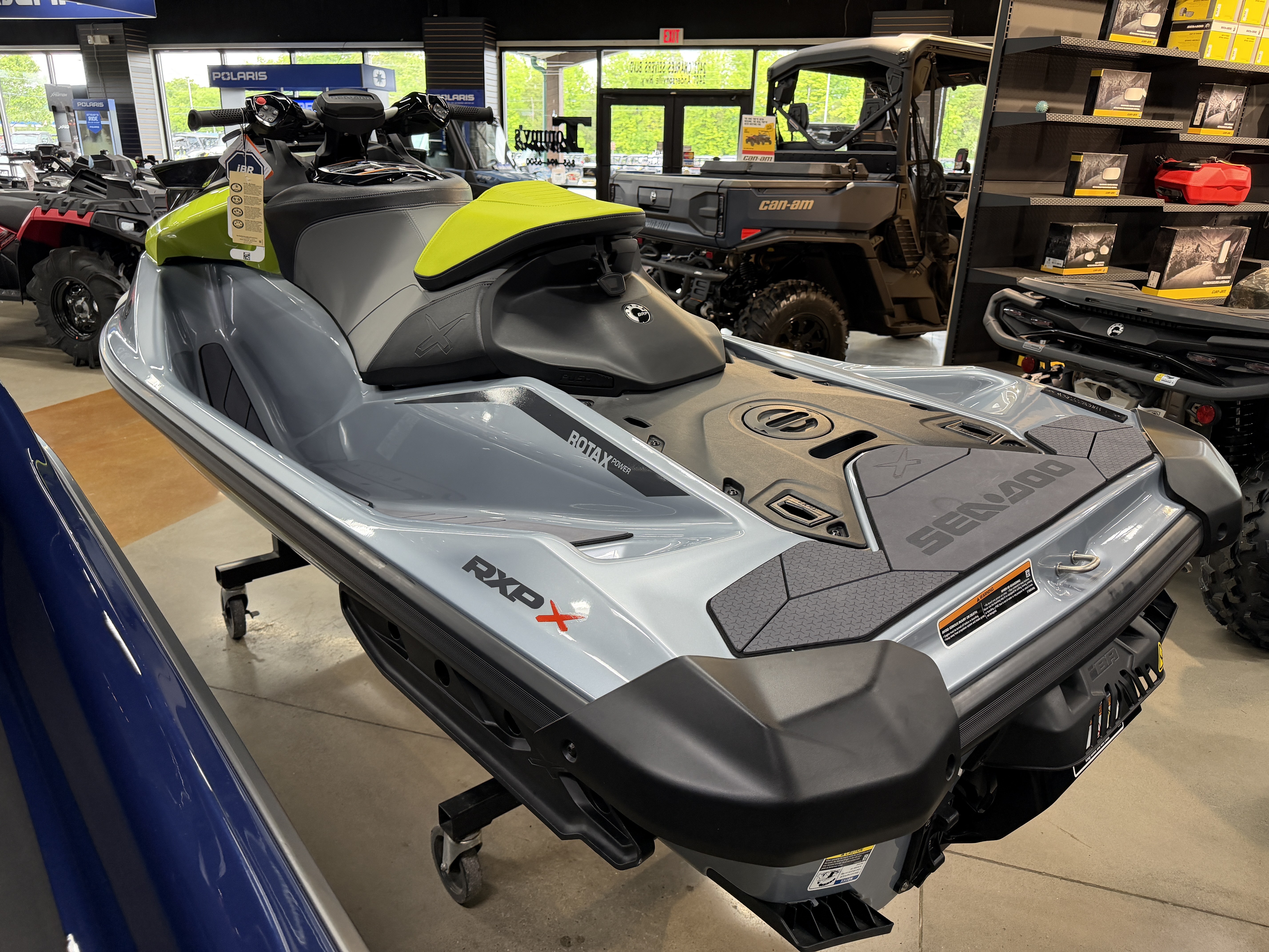 New 2026 Sea-Doo RXP-X 325 iBR Ice Metal / Manta Green