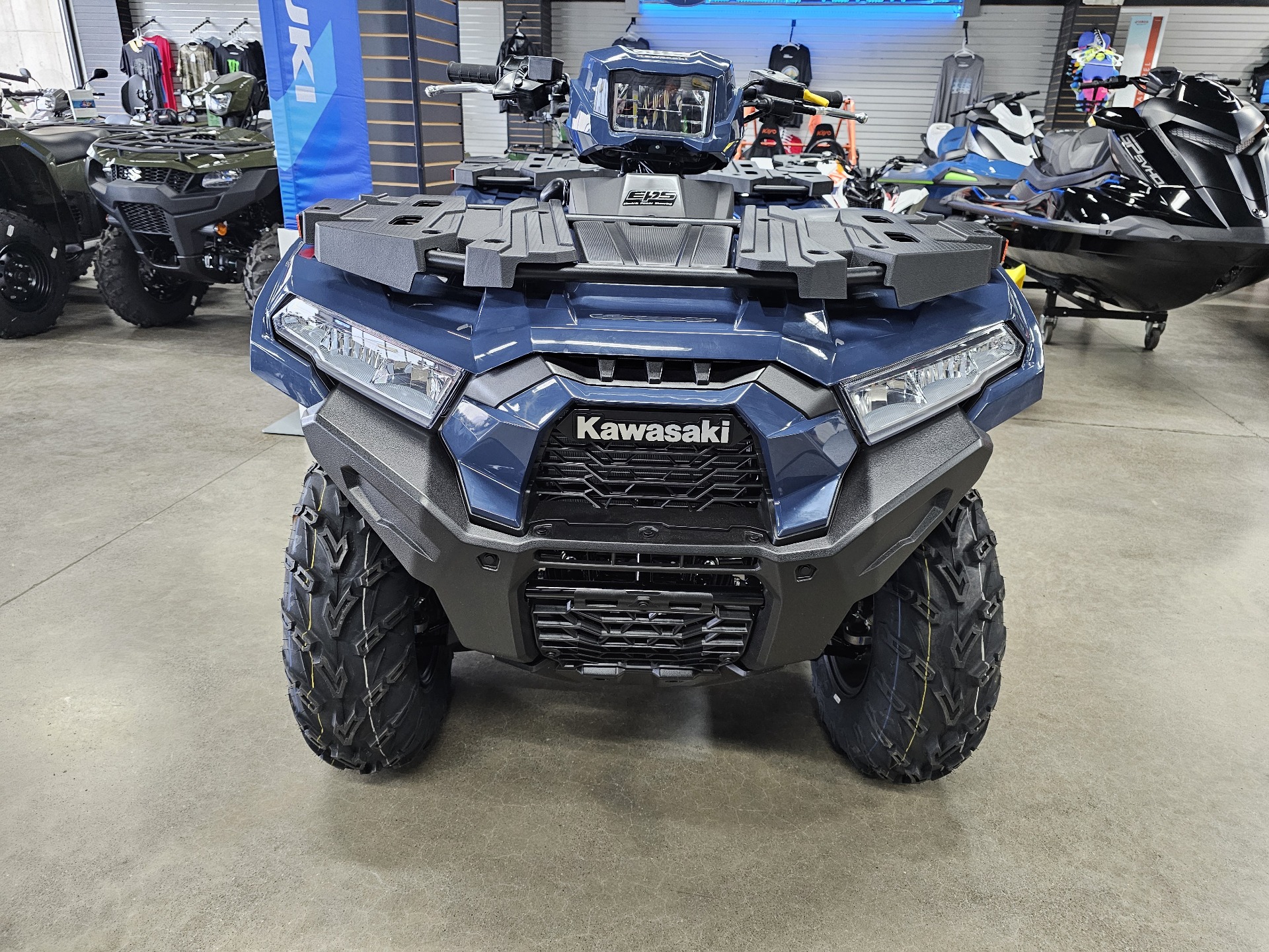 New 2025 Kawasaki Brute Force 750 EPS Grayish Blue | ATVs in
