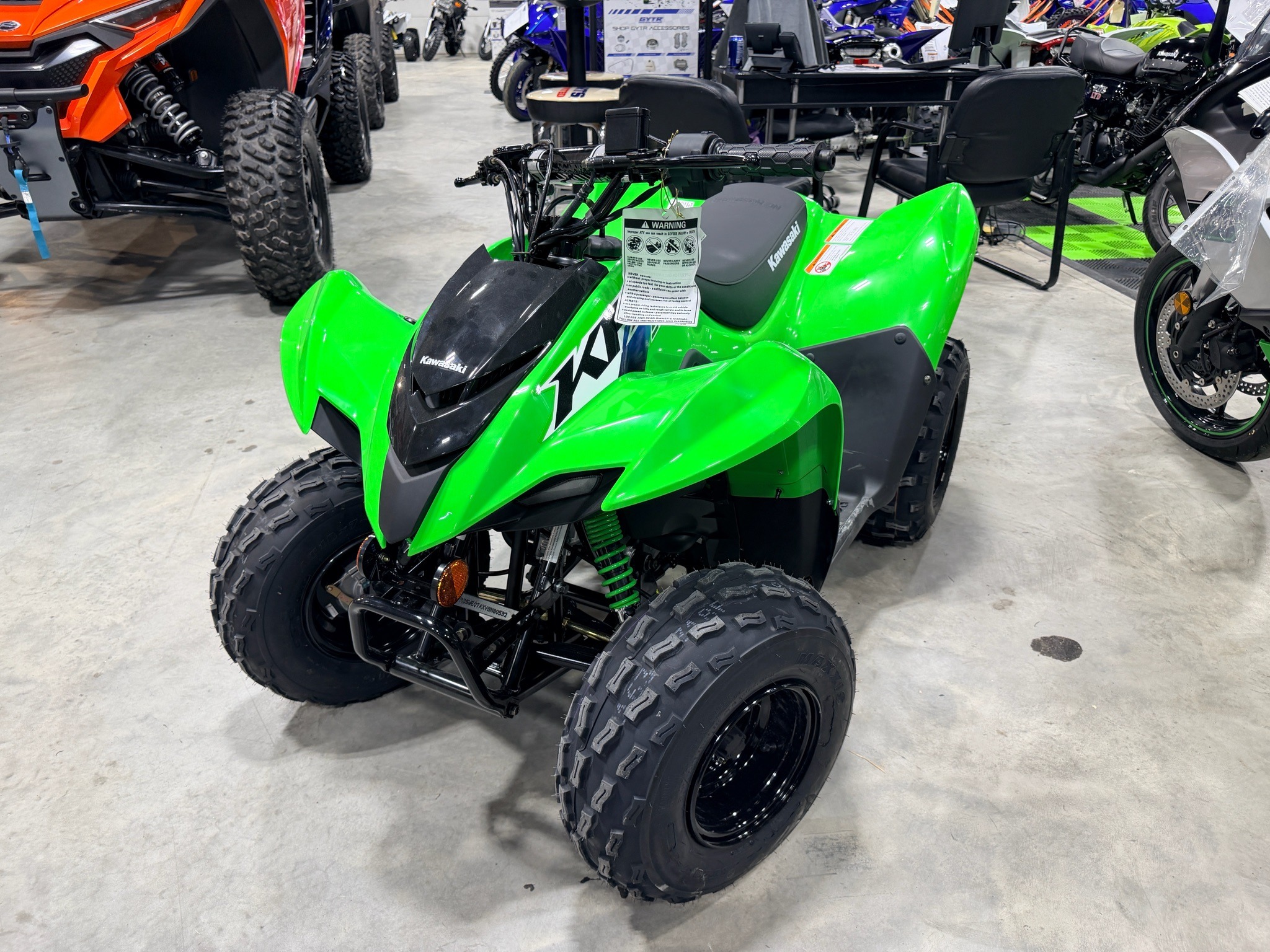 New 2027 Kawasaki KFX®90 Lime Green | ATVs in Clinton TN | KAN80426