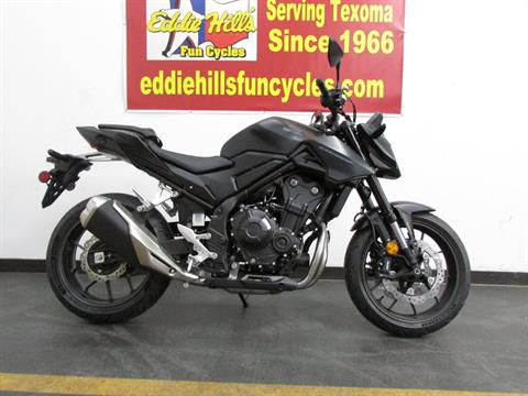 New 2025 Honda CB500F ABS Motorcycles in Wichita Falls TX 2049