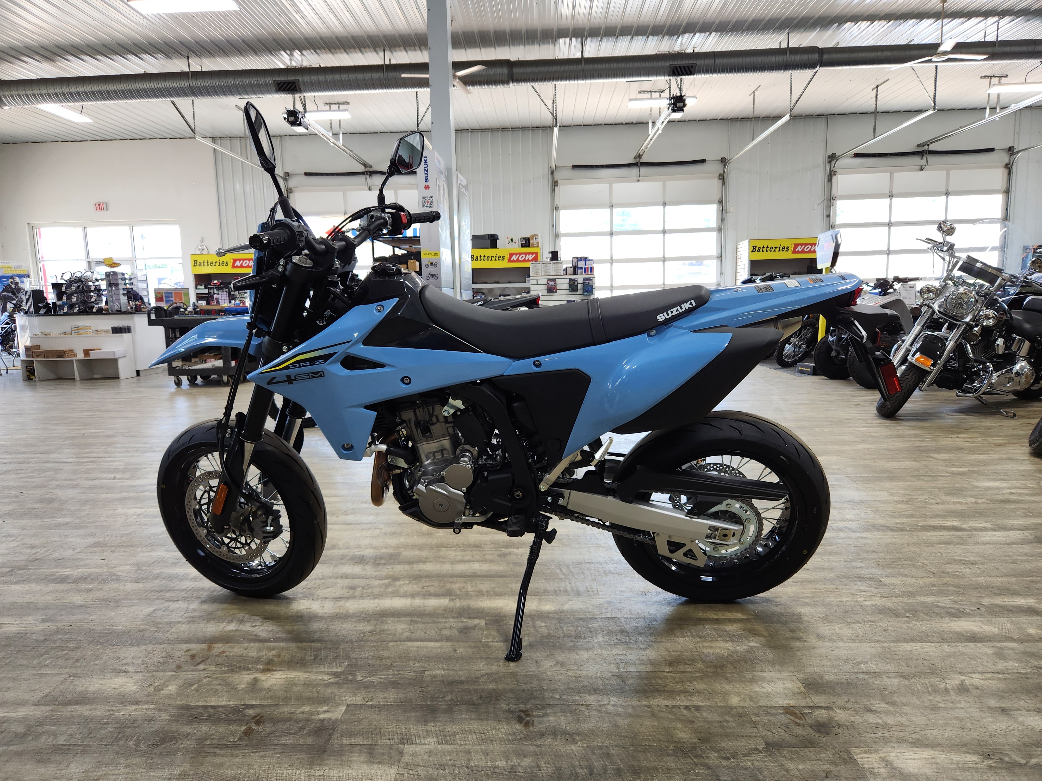 New 2025 Suzuki DR-Z4SM Sky Gray | Motorcycles in Jasper IN | DR