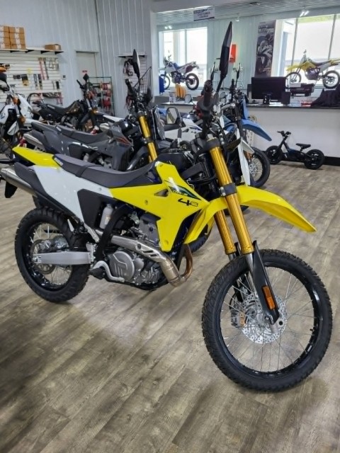 New 2026 Suzuki DR-Z4S Champion Yellow No. 2 / Solid Special White